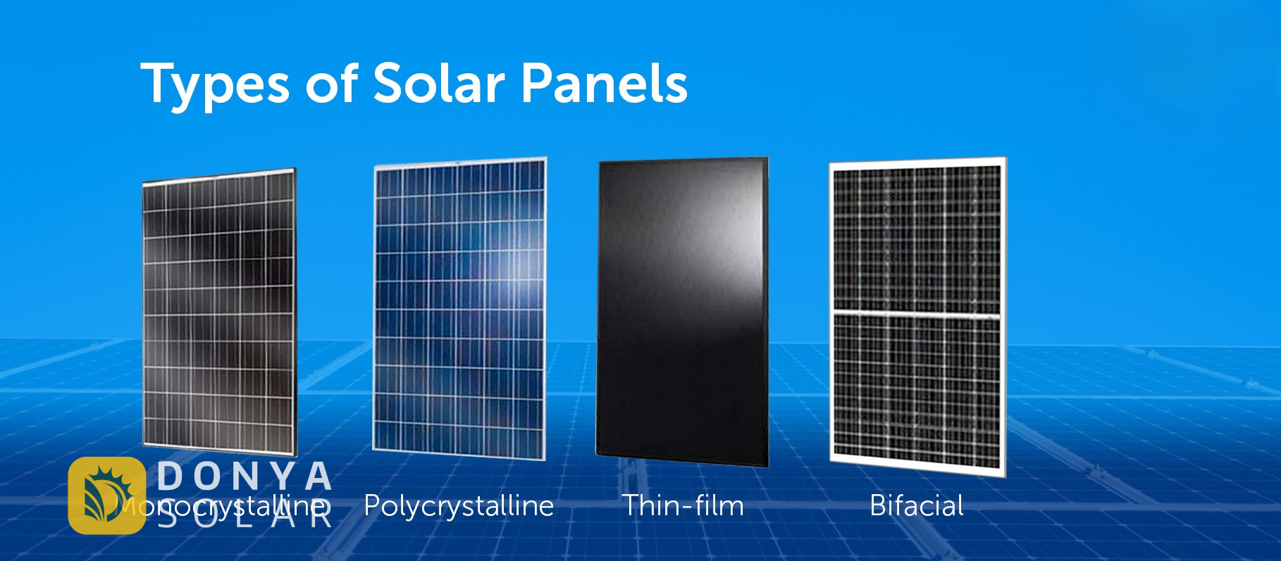 انواع پنل های خورشیدی
