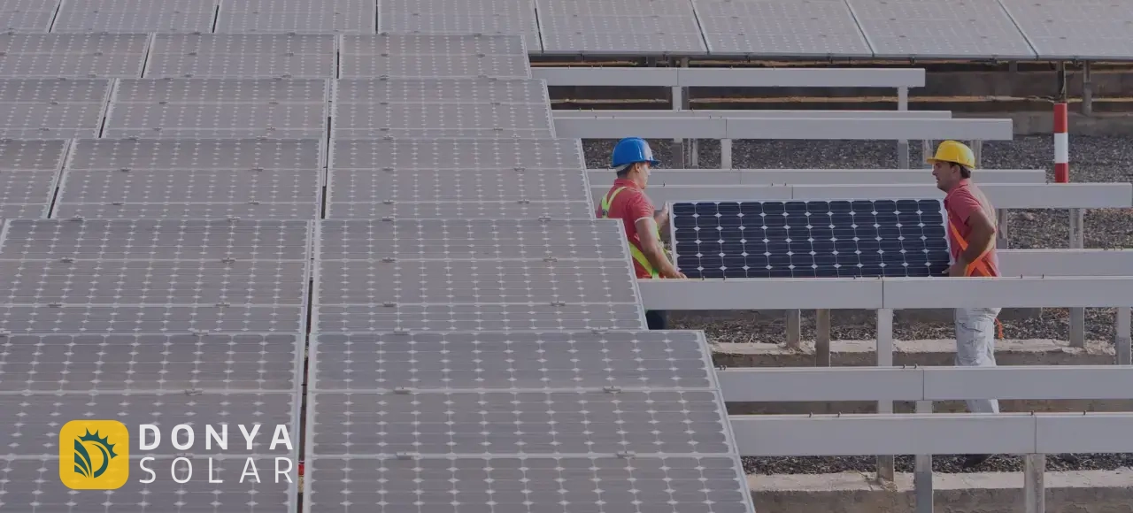 استراکچر و سازه پنل خورشیدی