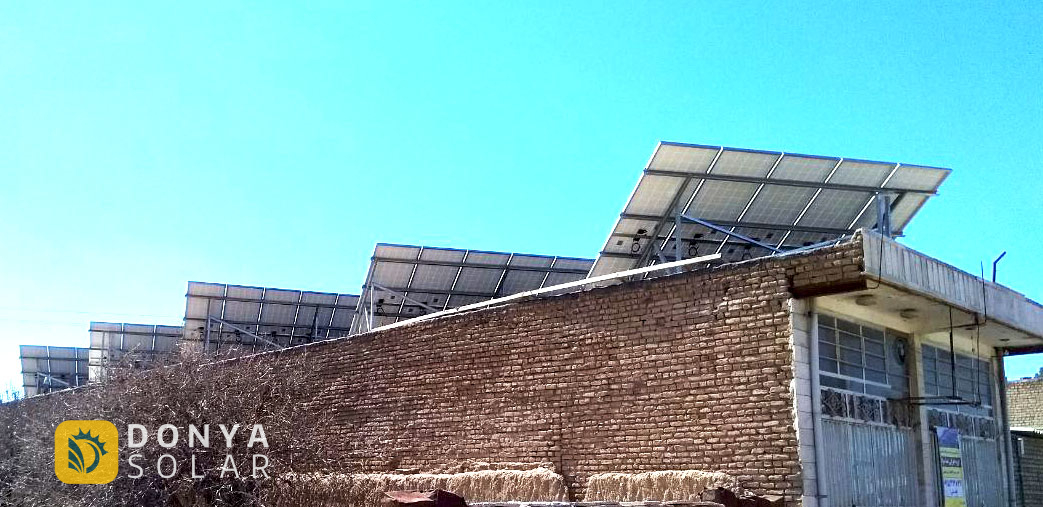 نیروگاه خورشیدی خانگی در روستا