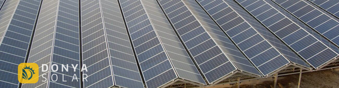 پنل خورشیدی برای گلخانه