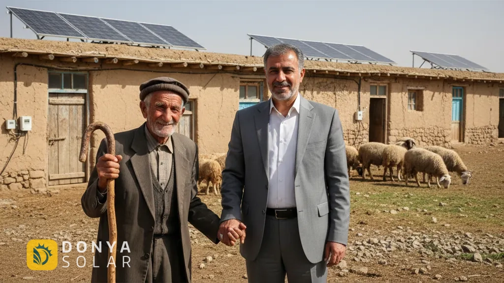 نیروگاه خورشیدی برای دامداری