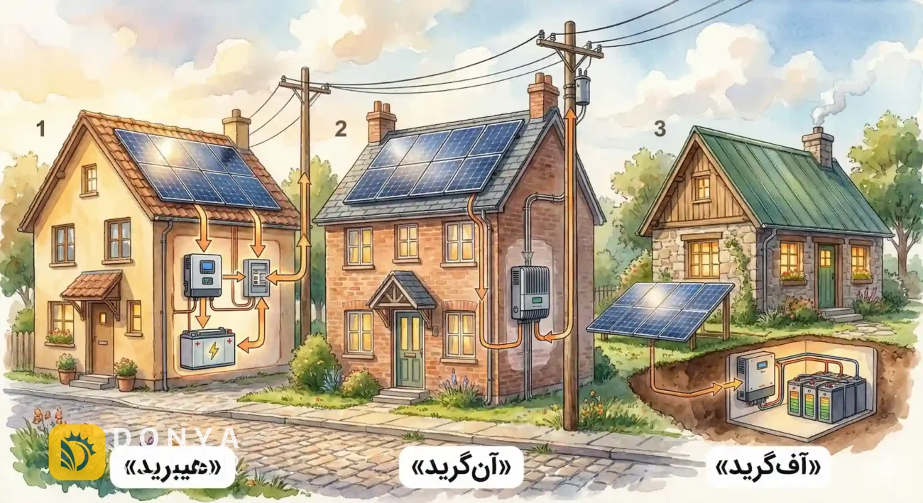 تفاوت سیستم های خورشیدی