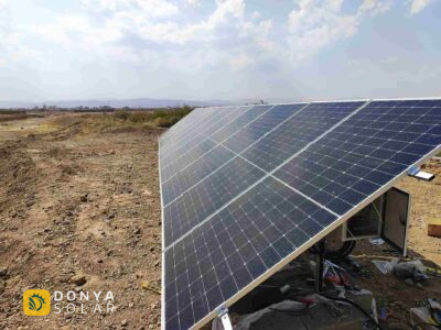 پنل خورشیدی برای چاه موتور