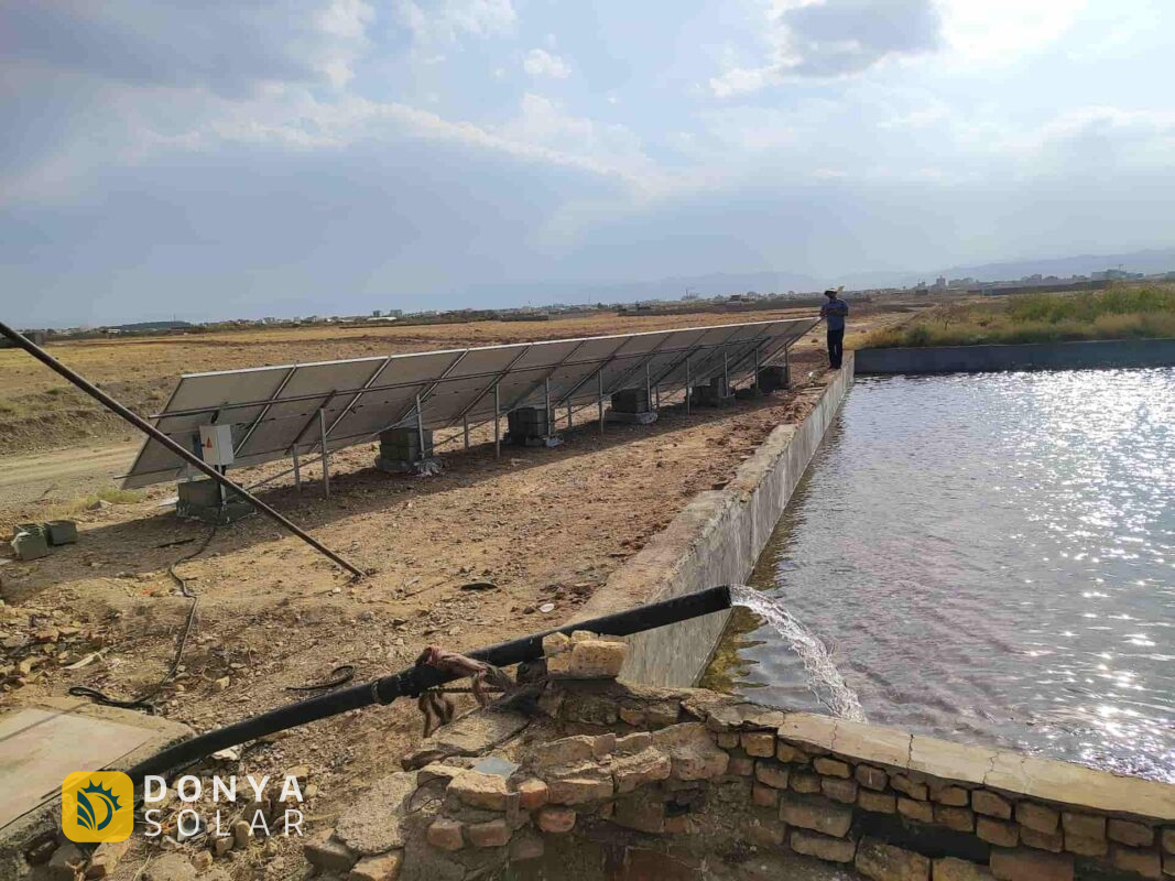 پنل خورشیدی برای چاه موتور