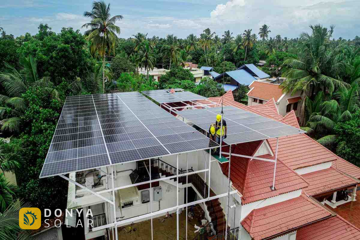 تعداد پنل خورشیدی برای خانه