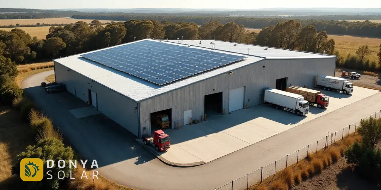 نیروگاه خورشیدی برای کارخانه