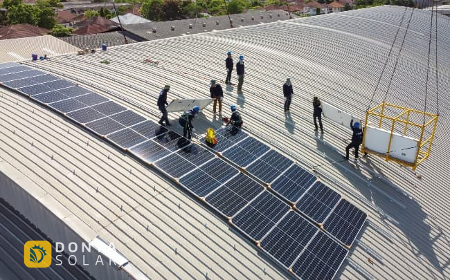 نیروگاه خورشیدی سقفی کارخانه